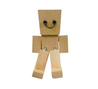 Car Ornaments for Dashboard | Shaking Feet Wooden Doll | Cute Magnetic Accessories with Movable Joint for Interior Camping Van Picnic Commutes Hiking School Work Vacation Travel Road Beach Long Drive