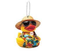 Car Ornaments for Rearview Mirror Rear View Mirror Ornament HANGABLE CAR 2D Acrylic Yellow Duck Cute Animal for Women Men Kids Backpack Bags Hanging