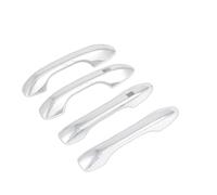 Car Outer Door Handle Cover Compatible With Hyundai For Cantus For Creta For Ix25 2020 2021 External Door Handle Cover Car Decoration Accessories(Chrome)
