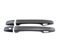 Car Outer Door Handle Cover For Subaru For Outback 2014-2021 Single Hole Dual Smart Door Handle Bowl Anti-Scratch Modification Accessories Protector Compatible With(2 Doors Carbon Fiber Pattern)