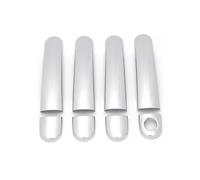Car Outer Door Handle For Seat For Leon For MK1 For Toledo For Ibiza For Altea Carbon Fiber Style ABS Chrome Car Exterior Door Handle Covers(Silver 2)