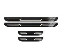 Car Outer Protector Kick Plates for Range Rover Velar 2021-2022 2023 2024 2025, Stainless Scratch-Resistant Threshold Strips Welcome Pedal,A-Black