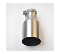 Car Outlet 1PCS Matte 304 Stainless Steel Car Muffler Tip Exhaust System Pipe Universal Tipad Slight Tail Pipe(54MM IN-101MM OUT)