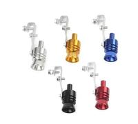 Car Outlet Colorful Car Modified Turbine Whistle Sound Device Exhaust Pipe Tail Throat Ring Tail Pipe(Silver XL code)