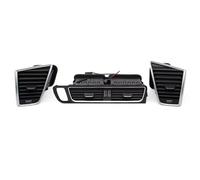Car Outlet Grille LHD Car Front Dashboard Middle Left Right AC Vent Outlet Grille Assembly 8R1820951 8R1820901 Compatible With Q5 2009-2014 2015 2016 2017 2018(LHD-3PCS SET)