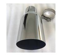 Car Outlet Stainless Steel Vehicle Refitting Universal Exhaust Car Muffler Tail Throat Modification For Bmw E90 Tip W222 Pipe Tail Pipe(63MM IN-76MM OUT)