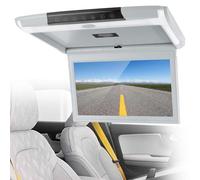 Car Overhead Monitor, 15.6 Inch 1080P HD Screen, Digital Video Player with Built-in HDMI/AV/USB, 145° Flip-Down, Ideal for Business, RV and SUV