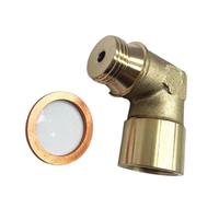Car Oxygen Lambda Sensor 2PCS Universal M18x1.5 Thread 90 Degree Oxygen Sensor Adapter Brass Elbow Auto Accessory Connector(JXSS026)