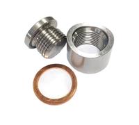 car oxygen sensor O2 Sensor Bung M18x1.5 Thread Notched Style Exhaust Weld in Bung Adapter
