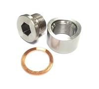 car oxygen sensor O2 Sensor Bung Oxygen Mounting Bungs And Plugs Adapter M18 X 1.5 Thread Notched Style Exhaust Weld In Bung With