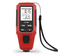 Car Paint Coating Thickness Gauge Meter, Digital LCD Display Coating Thickness Gauge, 1Μm Resolution, 0 To 2000Μm With ±(3%+1µm) Accuracy(Red)