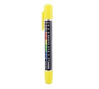 Car Paint Coating Thickness Gauge, Pen-Type Waterproof Automotive Coating Thickness Tester with Magnetic Tip & Micron-Level Color Scale for Verifying The Car Thickness of Paint (Yellow)