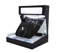 Car Paint Films Hydrophobic Testing Machine, Car Wrap Water Repellent Performance Display with LED Light, Pump & Hood, Automotive Paint Coating Hydrophobic Tester for Display(White)