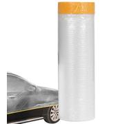 Car Paint Masking Film - Easy Tear Paint Shield, High-Density Polyethylene Cover, Flexible Adhesion Dustproof | Auto Body Protection For Spraying Coating Renovation Workshop And Household Projects