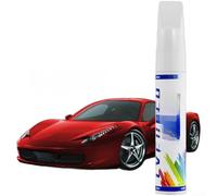 Car Paint Pen 12 ml for Scratch Repair, Double Applicator with Brush and Fine Tip, Exact for Colour Adjustment for Bodywork, Easy 3-Step Application, Compact for Glove Box (Red)