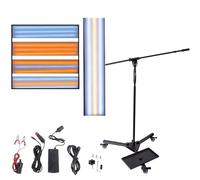 Car Paintless Dent Repair Tools PDR Light, Large LED Stripe Line Board Reflector with 6-Color Adjustable, 360° Bracket, Car Paintless Dent Repair Removal Tool Kit for Auto Body