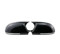 Car Pair Side Wing Mirror Add On Rear View Cap Cover For A3 8P A4 A5 B8 .5 Q3 A6 C6 4F S6(Glossy Black-B8)