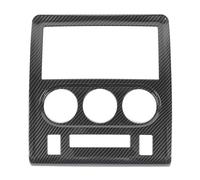 Car Panel Cover Trim For Dodge For Challenger 2009 2010 2011 2012 2013 2014 Car Interior Center Console Navigation Panel Decoration Cover(Black carbon grain)