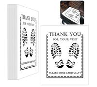 Car Paper Floor Mats 50 Pcs White Disposable Automotive Floor Mats Auto Vehicles Automotive Mat for Cars Vehicles Clean Detail 19 x 15.6 Inch
