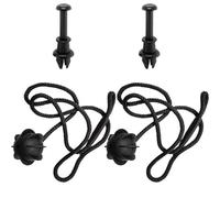 Car Parcel Shelf Cords Compatible With VW For GOLF 5 Mk6 For Tiguan For UP For T-CROS Boot Trunk Parcel Shelf Strap String Clips Tray String Hanger Pivot Hook 1M6867574A(1set)