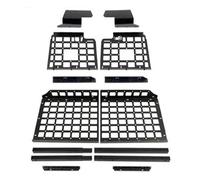 Car Parcel Shelf For Land For Rover For Defender 2020-2025 Modular Trunk Organizer Aluminum Alloy Cargo Net Luggage Rack Boot Space Saver Retractable Cargo Cover(Pair Panel and Shelf)