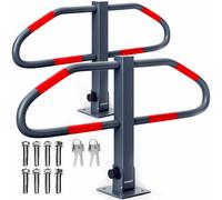 Car park barrier arch set of 2 incl key with stand base