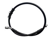 Car Parking Cables 90cm-130cm Universal Brake Cable Line 28° Braided Steel Hydraulic Clutch Radiator Oil Cooler Dirt Bike(Black 100cm)
