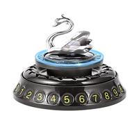 Car Parking Card Number Plate - Multifunctional Rotating Swan Solar Power Aromatherapy Diffuser - Solar Power Swan Air Freshener Oil Diffuser, Dashboard Phone Number Plate for Auto, Vehicle