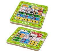 Car Parking Jigsaw Puzzle - Magnetic Board for Preschool Learning, Developing Motor Skills, Maze of Sensory Activities | Garage Game For Vehicles of Movement Training