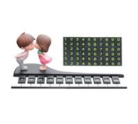 Car Parking Phone Number Card | Dash Piano Ornament Telephone Number Plate | Car Parking Aid, Car Accessories, Non-Slip Base, Parking Assistance for Car Dashboard