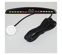 Car Parking Sensor Auto Parktronic LED Display Reverse Backup Car Parking Radar Monitor Detector System With 4 Sensors Car Reversing Sensors(WHITE)
