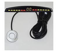 Car Parking Sensor Auto Parktronic LED Display Reverse Backup Car Parking Radar Monitor Detector System With 4 Sensors Car Reversing Sensors(Silver)