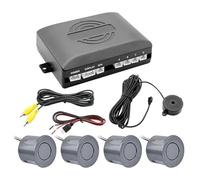 Car Parking Sensor Car Rear Reversing Radar Dual Core CPU Video Parking Sensor Reverse Backup Assistance Monitor Digital Display(Gray)