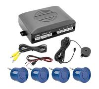 Car Parking Sensor Car Rear Reversing Radar Dual Core CPU Video Parking Sensor Reverse Backup Assistance Monitor Digital Display(Blue)