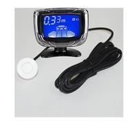 Car Parking Sensor Car Rear Reversing Radar Parking Sensor Dual CPU LCD Display With Switch 12V Reverse Backup Monitor Detector(White)