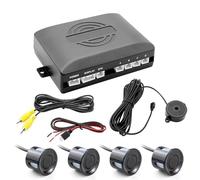 Car Parking Sensor Dual Core CPU Car Video Parking Sensor Reverse Backup Radar Assistance Parking Monitor Digital Display Parking Reversing Sensor(Black)