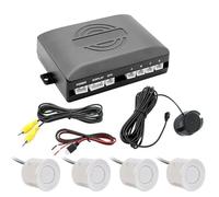 Car Parking Sensor Kit 22mm AHD Parking Sensor Security Reverse Backup Assistance Radar Car Accessories For Monitor Display Reverse Parking Sensors(WHITE)