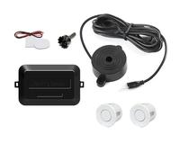Car Parking Sensors Car Parking Sensor Kit 2 Sensors 22mm Screen Reverse Radar Sound Alert Indicator Systems Car Parking Assist Systems Car Geomagnetic Sensors(White)