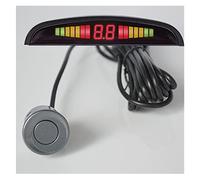 Car Parktronic LED Parking Sensor Kit Backlight Display With Switch Reverse Backup Radar Monitor Detector System With 4 Sensors Car Reversing Sensors(Gray)