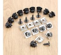 car part 40Pcs Auto Engine Cover Undertray Clip Screws Fastener for Audi A4 A6 A8 for Passat B5 8D0805121 8D0805960 4A0805121A 4A0805163