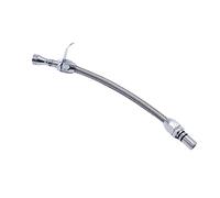 Car Part Stainless Steel Braided Flexible Transmission Dipstick Replacement Accessories Compatible For 700R4 Engine Oil Dipstick Automatic Transmission Tube Engine Parts Auto Aluminum