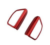 Car Parts Car A Pillar Audio Speaker Cover Trim Decoration Stickers For Ford Focus 3 MK3 2015-2018(Red)
