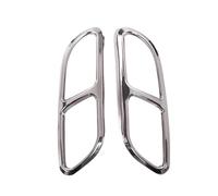 Car Parts Stainless Steel For Jaguar XFL 2017-2020 Car Tail Throat Exhaust Muffler Pipe Decorative Cover Exterior Accessories(Silver)