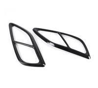 Car Parts Stainless Steel For Lincoln MKZ 2017-2021 Car Tail Throat Exhaust Muffler Pipe Decorative Cover External Accesses(Black)