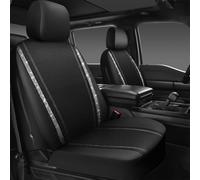 CAR PASS Memory Foam Mesh Bling Diamond Car Seat Cover 2 Front Seat Breathable Soft Sponge Universal Shining Glitter Sparkly Crystal Fit Armrest Automotive Truck SUV Cute Women Girl, Silver Rhinestone