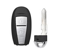 Car Passion Remote Control Key Shell Compatible with Suzuki Swift Vitara Grand Vitara II SX4 Baleno Jimny Ignis Replacement Shell Cover 2 Buttons Car Repair Replacement