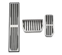 Car pedal cove compatible with Jaguar XE XF For E-Pace F For Pace compatible with Range For Rover For Velar 2016-2019 LHD Stainless Steel Car Foot Rest Pedal AT Pedals Cover （AT(AT WITH REST PEDAL)