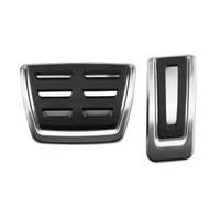 Car Pedal Cover For VW UP E-UP For Skoda For Citigo For SEAT For Mii 2011~2022 Gas Accelerator Brake Stainless Steel Pedal Pads AT MT Car Foot Pedals Brake Pedal Pads(2 pcs)