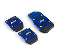 Car Pedal Cover Set Kit Manual Transmission Universal Auto Accessories Non Slip Red Blue For Silver 3Pcs Car(Blue)