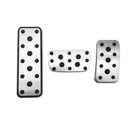 Car Pedal Covers For Subaru For Legacy 2015~2020 LHD Car Foot Pedals Accelerator Brake Pedals Rest Pedals Direct Replacement(AT 3pcs Silver)